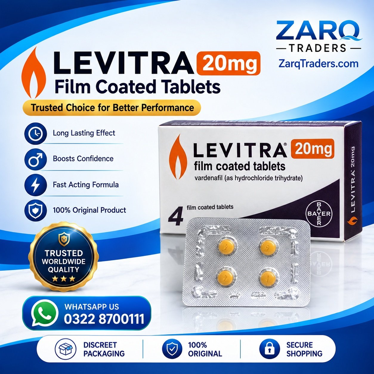 Levitra (20Mg) 4 Tablet Price In Pakistan 