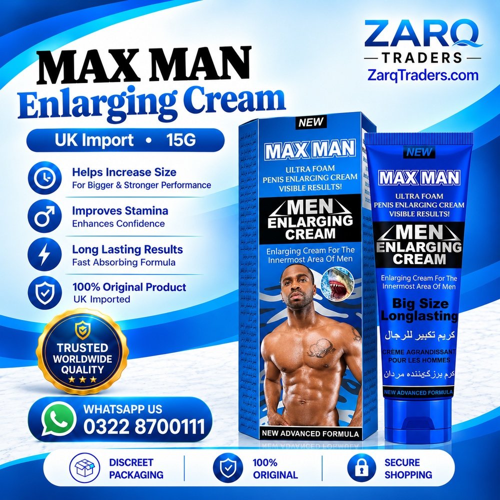 Maxman Ultra Foam Delay Cream (Blue) Price In Pakistan