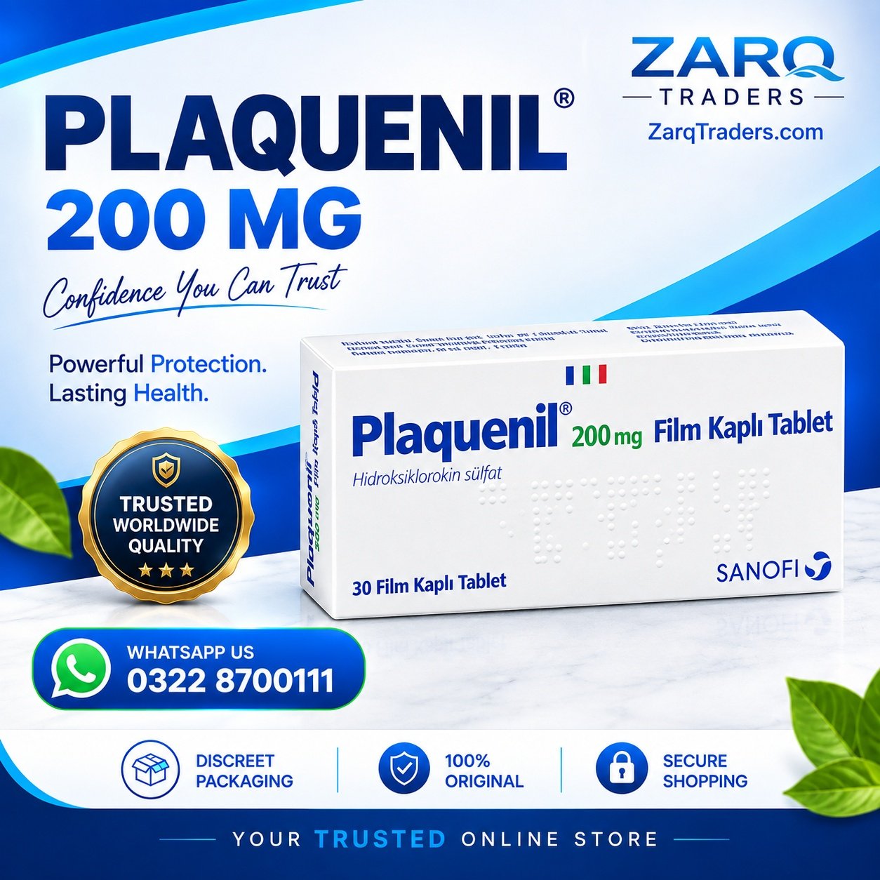 Plaquenil 200 mg Film Kapli Tablet Price In Pakistan