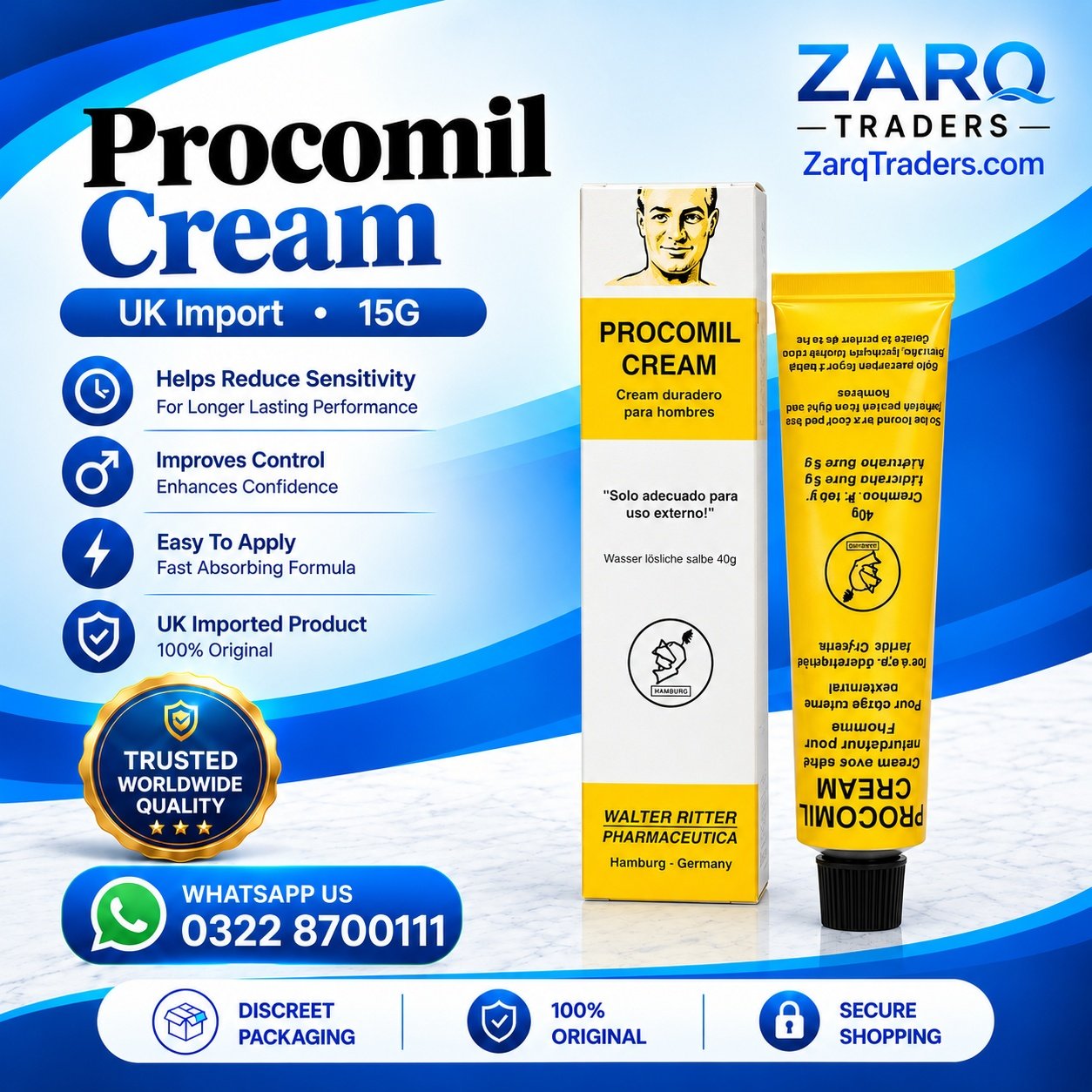 Procomil Delay Cream Original German Made For Men Price In Pakistan 