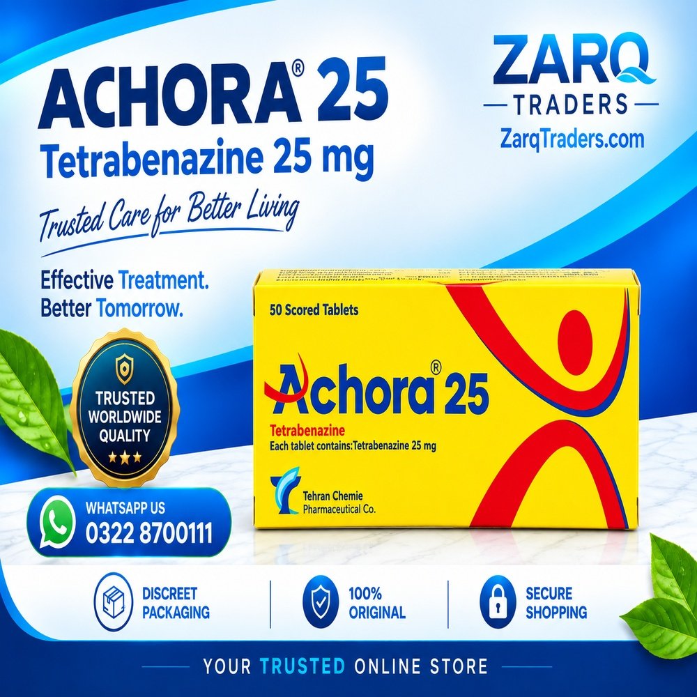 Tehran Chemie Achora Tetrabenazine 25mg Price In Pakistan