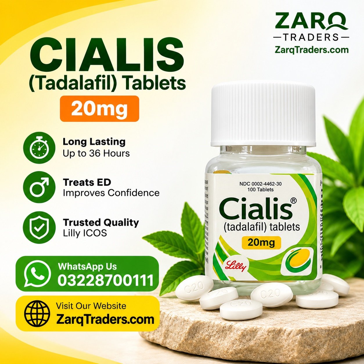 White Cialis 10 Tablets Tadalafil 20mg Price In Pakistan 