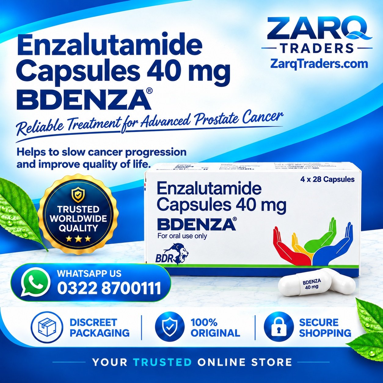 BDENZA (Enzalutamide)-40mg Price In Pakistan